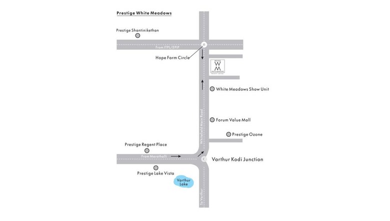 Location Plan of Prestige White Meadows